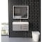 Castello Usa Thames 36-inch Gray Vanity Set with White Top and Gold Handles CB-MC-36G-GLD-20146-WH - alternate 2